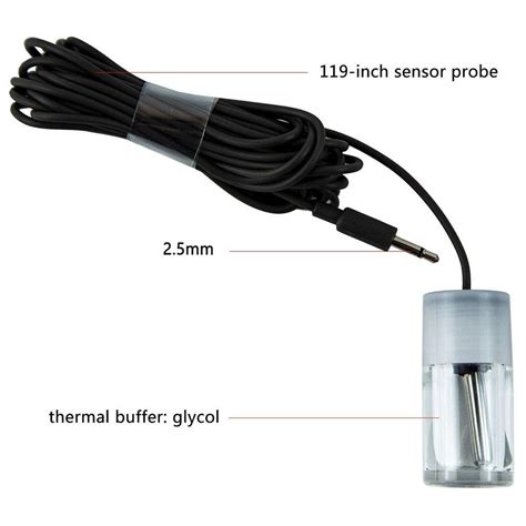 Elitech Gsp 6 External Temperature Sensor Glycol Bottle Elitech