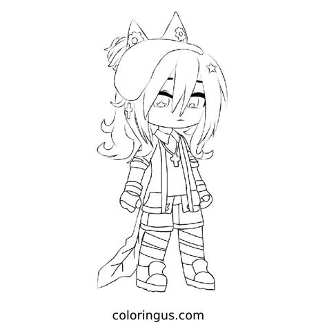 Gacha Life Coloring Pages Free Printable Pdf