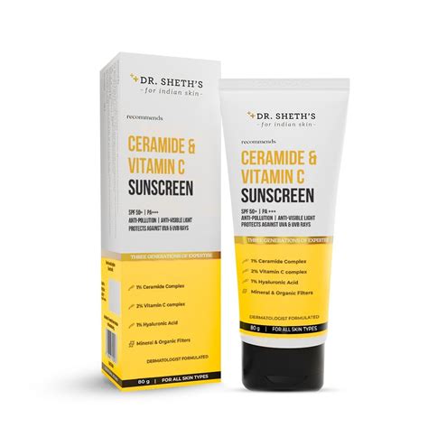 Dr Sheth S Ceramide Vitamin C Sunscreen In Vivo Tested SPF 50 Pa