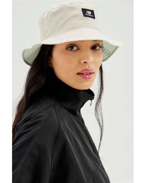 New Balance Reversible Bucket Hat In Black Lyst