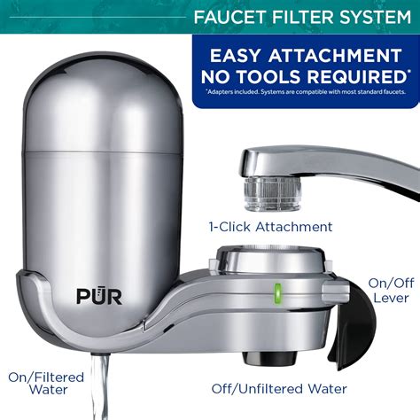 Buy Pur Plus Faucet Mount Water Filtration System Chrome Vertical