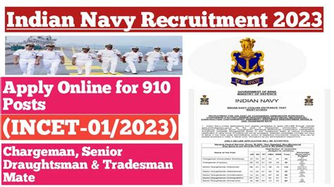 Indian Navy Incet Apply Online For Posts Youtube