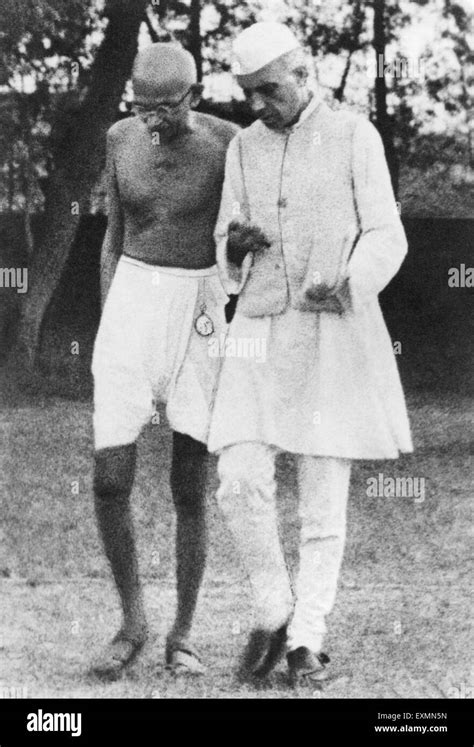 Gandhiji With Nehru