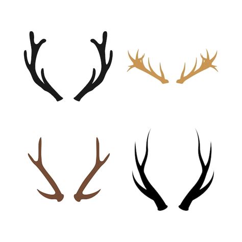 Premium Vector Deer Antler Icon Vector