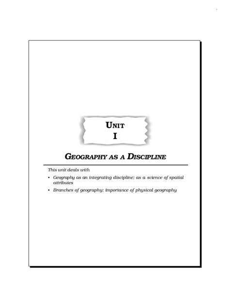 Ncert Book Class 11 Geography Chapter 1 Geography As A Discipline 2024