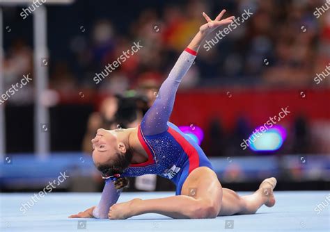 Grace Mccallum Finishes Her Floor Routine Editorial Stock Photo Stock