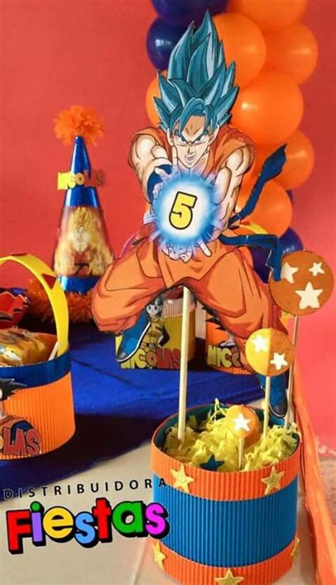 Resultado De Imagen Para Centros De Mesa De Dragon Ball Z Fiesta De