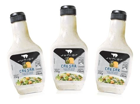 3 Molho Caesar Salada Junior 232g Frasco 236ml MercadoLivre