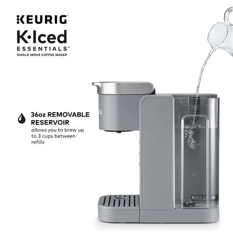 Keurig K-Iced Essentials Iced & Hot Single-Serve Coffee Maker ARTIC ...