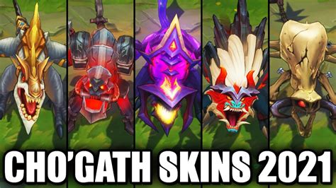 All Cho Gath Skins Spotlight League Of Legends YouTube