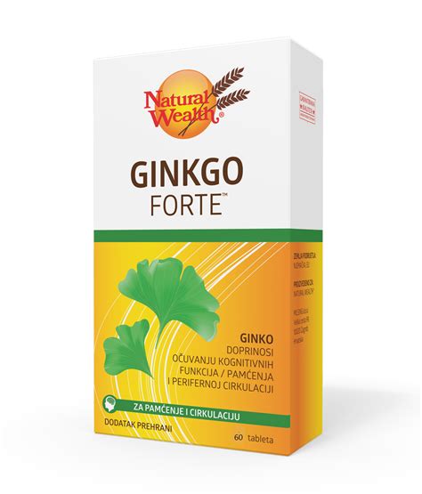 NATURAL WEALTH GINKGO FORTE 60 tableta Dodatak prehrani za bolje pamćenje