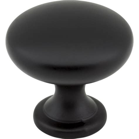 Diameter Matte Black Madison Cabinet Mushroom Knob Schillings