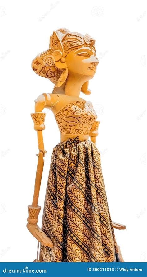 Isolated View Of The Traditional Javanese Puppet Known As Wayang Golek