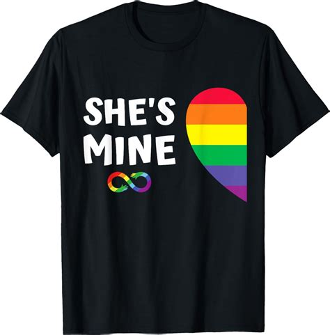 Im Hers Shes Mine Matching For Pride Lesbian Couples Lgbtq T Shirt