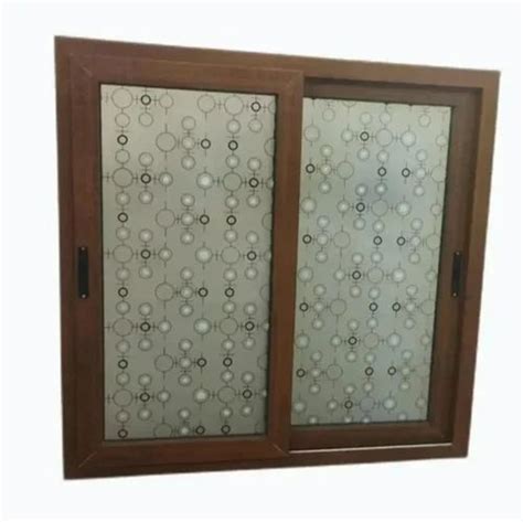 Frosted Glass 2 Track Brown PVC Sliding Windows At Rs 900 Sq Ft PVC