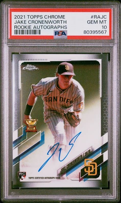 Jake Cronenworth 2021 Topps Chrome RA JC Rookie Auto Price Guide