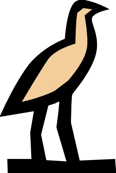 Vector Illustration Of Ancient Egyptian Bird Hieroglyphic 471x700