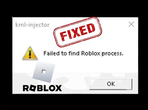 How To Fix Failed To Find Roblox Process Krnl Injector Youtube