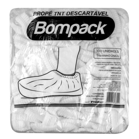 Propé Bompack TNT Branco Elástico 100UN Embrast Indústria e