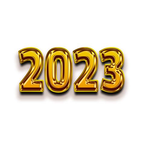 Feliz Ano Novo 2023 Ouro 3d 13391152 Png