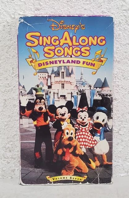 DISNEY'S SING ALONG Songs Disneyland Fun Volume Seven 7 VHS Tape Mr Owl