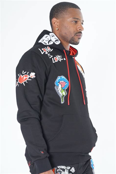 M4505 Love Kills Hoodie Black Makobi Jeans Usa