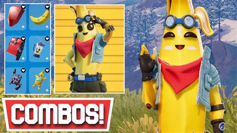 New Best Adventure Peely Skin Combos Fortnite Youtube