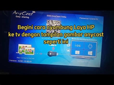 Cara Menyambungkan Layar Hp Oppo Dan Vivo Ke Tv Dengan Any Cast Tanpa