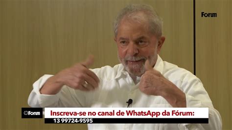 Lula Concede Entrevista à Revista Fórum Youtube