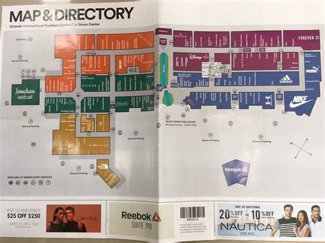 Orlando Premium Outlets Map