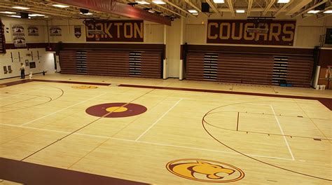 Gym Sports Court Logos Oakton High School Gemi Washington Dc