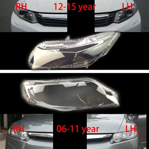 Headlights Protective cover For honda civic 06 15 Headlamps transparent ...