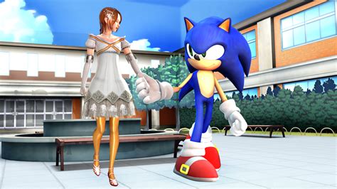 Mmd X Sonic Elise X Sonic A Romantic Stroll~ By Namisakiwa On Deviantart