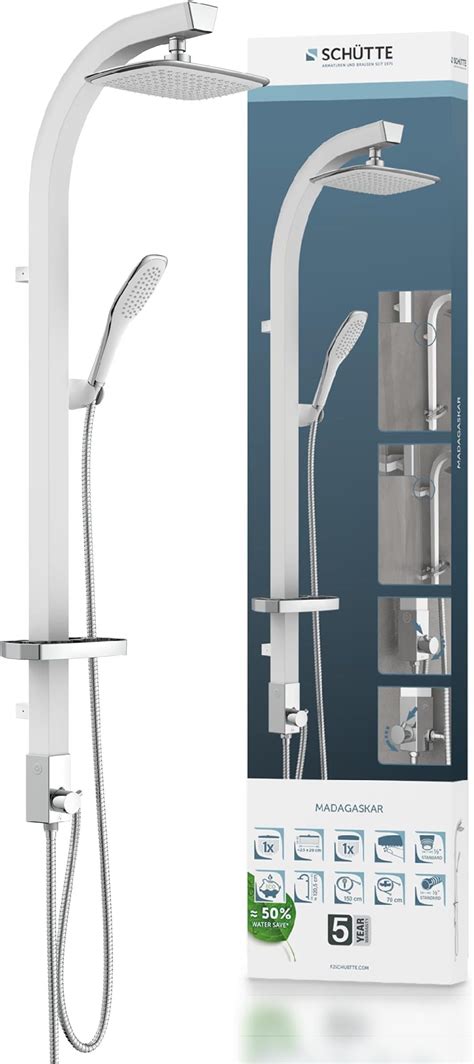 SCHÜTTE Sansibar 60085 Edelstahl Duschpaneel ohne Armatur Duschsystem