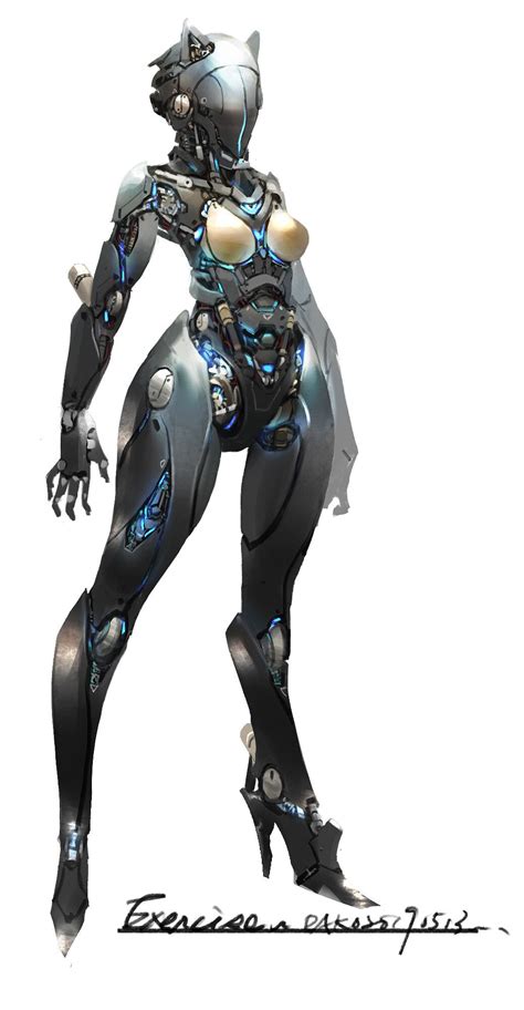 Artstation 20190513 Hu Dako Robot Concept Art Female Robot Fantasy Character Design