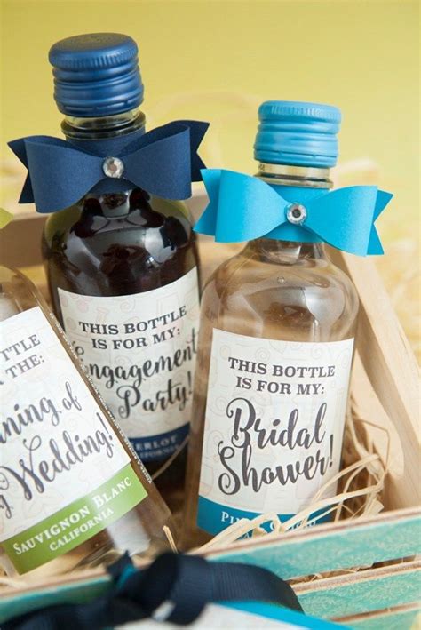 The Most Adorable Diy Mini Wine Bottle Bridesmaid T Ever Mini Wine Bottles Diy Bridesmaid