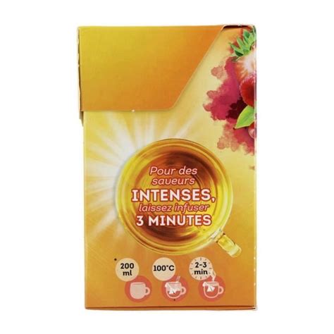 Lipton Th Fruits Rouges Sachets Pyramid Lot De Cdiscount