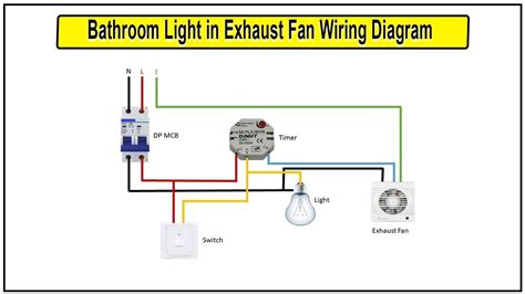 How To Make Bathroom Light In Exhaust Fan Wiring Diagram Exhaust Fan