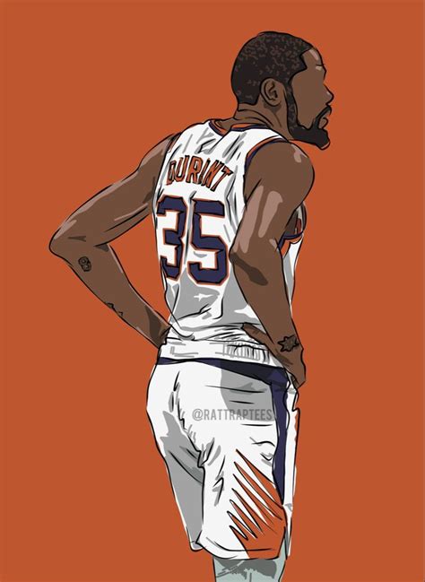 Kevin Durant Pheonix Sketch By Rattraptees Kevin Durant Nba Artwork