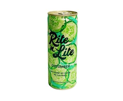 Rite N Lite Cucumber No Sugar No Carbs No Calories Carbonated Flavored