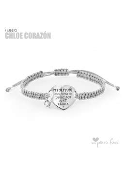 Pulsera Coraz N De Plata Con Grabado Personalizado