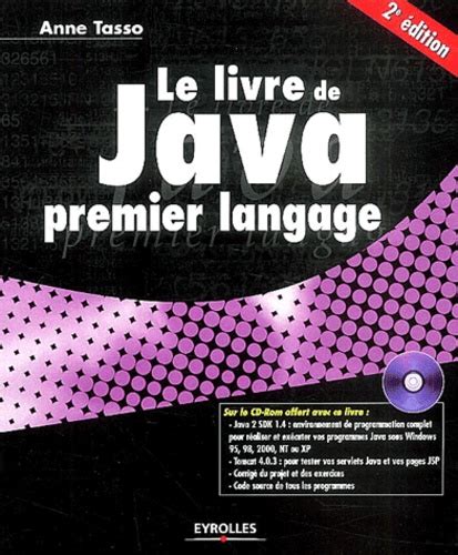 Le Livre De Java Premier Langage De Anne Tasso Grand Format Livre