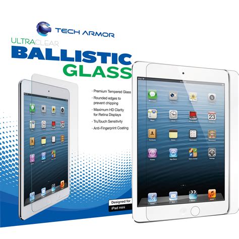 Tech Armor Ballistic Glass Screen Protector Designed For Apple Ipad