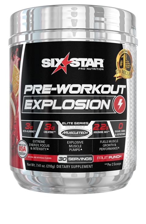 Six Star Pre Workout Explosion Pre Workout World