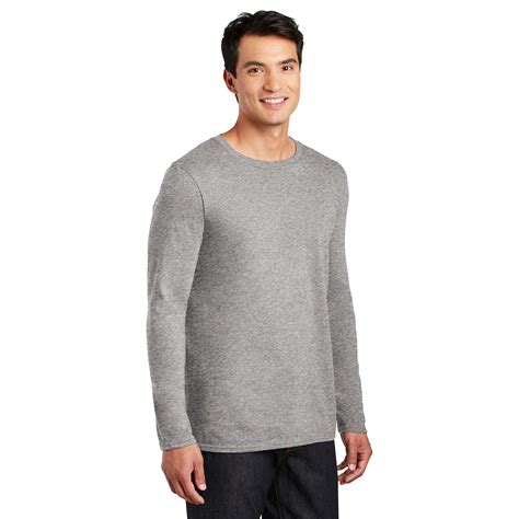 Gildan 64400 Softstyle Long Sleeve T Shirt Sport Grey Full Source