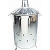 Crazygadget Litre L Extra Large Galvanised Metal Incinerator Fire