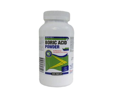 Humco Boric Acid Powder House Hold And Farm Products Odorless 12oz 1ct