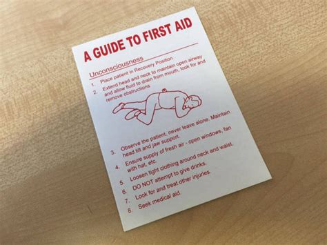 First Aid Basic Leaflet Amada First Aid