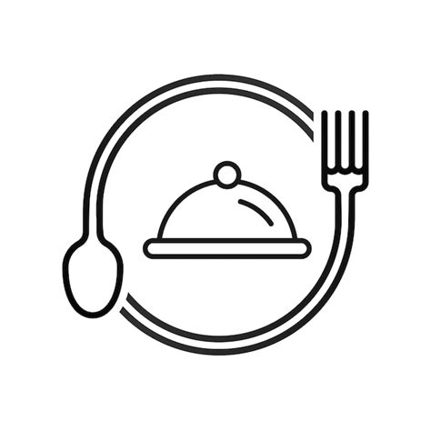 Vektor für das restaurant logo Premium Vektor