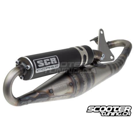 Exhaust Scr Corse Hand Made Aluminium Black Minarelli Horizontal